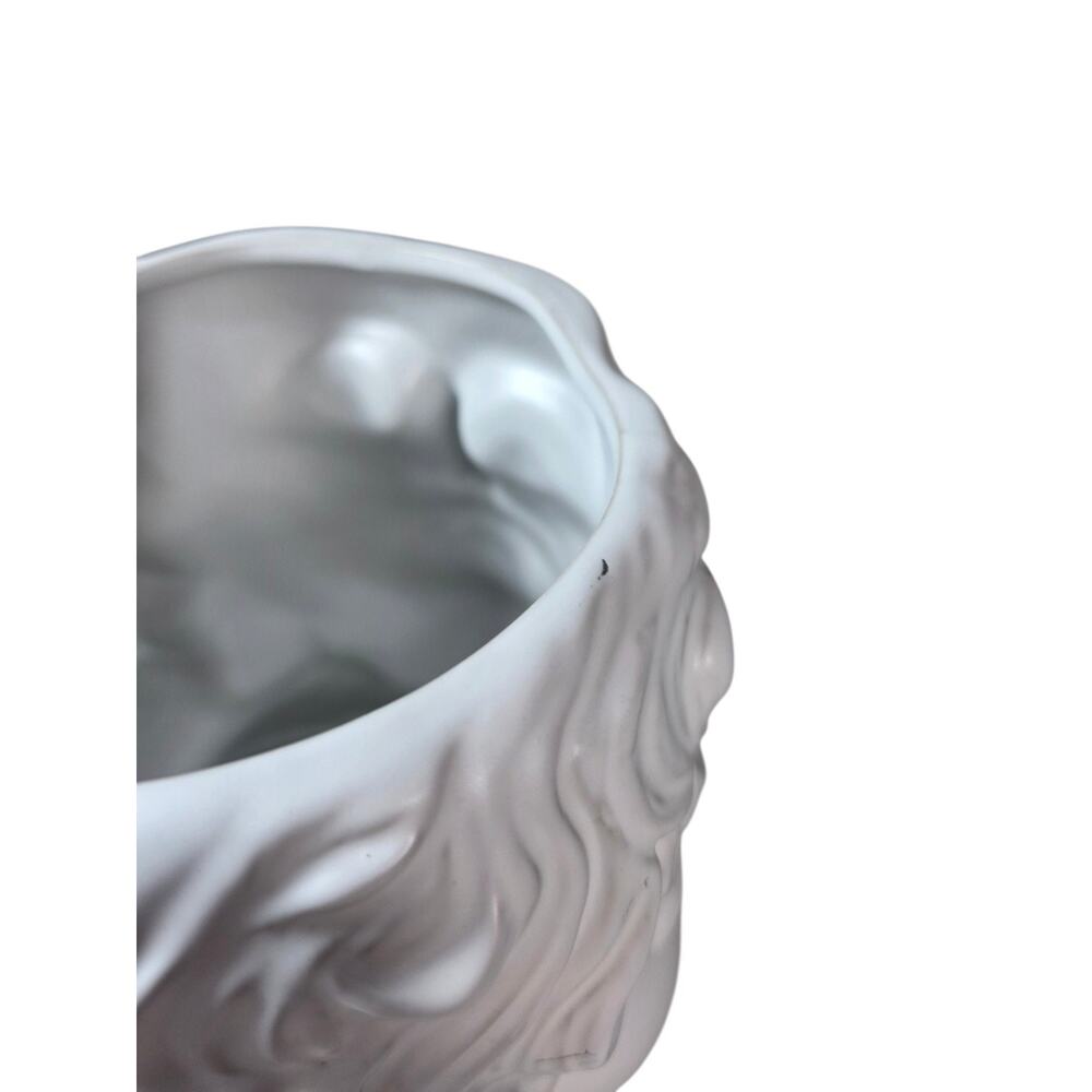 Edgar Allan Poe Bust Planter White Ceramic Halloween Decor Gothic Spooky - Picture 6 of 9